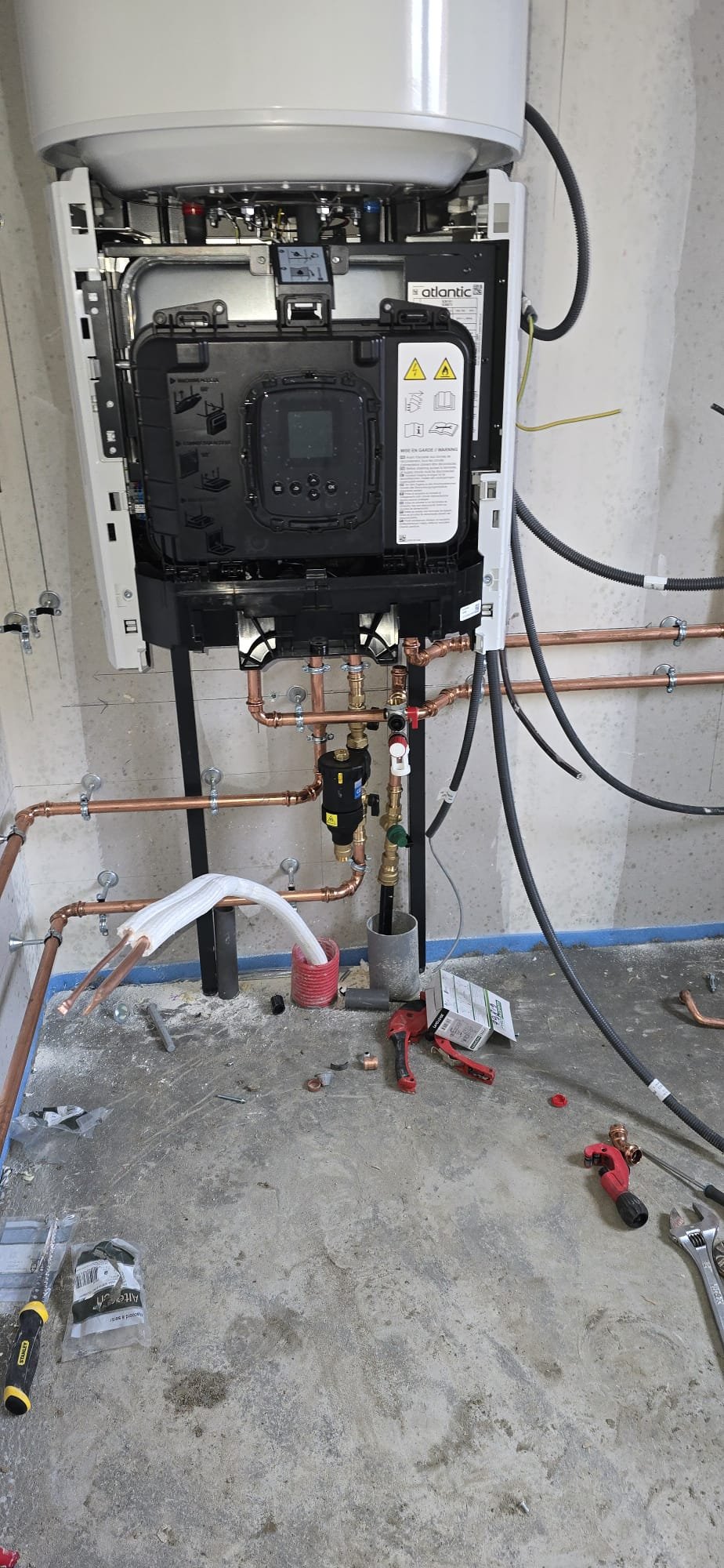 Pompe à chaleur Atlantic installation