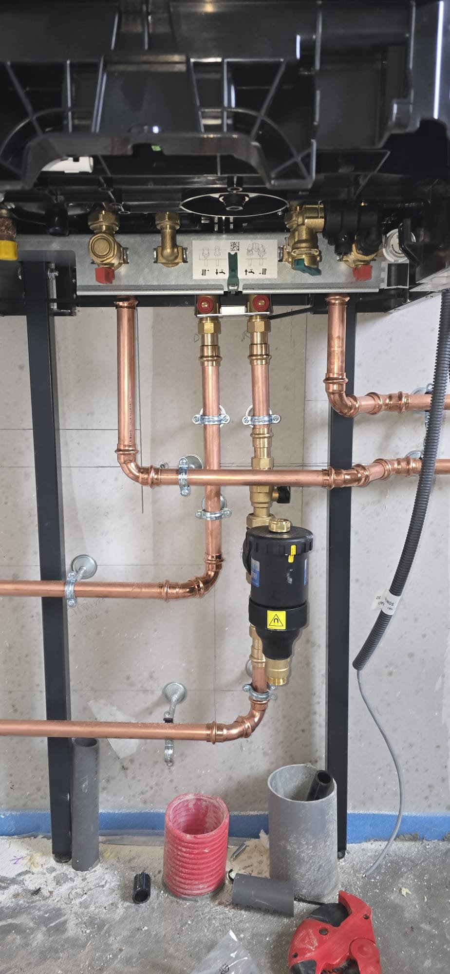 Installation chaufferie pompe à chaleur